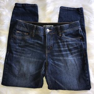 Liz Claiborne Skinny Ankle Cropped Jeans